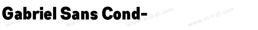 Gabriel Sans Cond字体转换